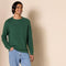 AMAZON ESSENTIALS MEN'S LONG-SLEEVE SOFT TOUCH CREWNECK SWEATER GREEN SIZE XL - Brand New