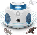 Zimwu Upgraded Rodent Repellent 360° Ultrasonic Pest Repeller UR02S - White Like New