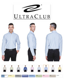 8970 UltraClub Men's Classic Wrinkle-Resistant Long-Sleeve Oxford New