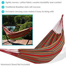 Sunnydaze Double Brazilian Cotton Hammock, 450Pound Capacity Hammock - Sunset - Like New