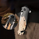 GENERIC 8.07 INCHES MULTI-FUNCTIONAL FOLDING KNIFE - BROWN/GRAY - Like New