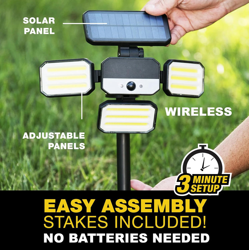 Bell+Howell Bionic Flood Light ASON TV, Solar Lights Outdoor - Scratch & Dent