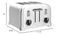CUISINART 4 SLICE TOASTER, COMPACT STAINLESS - BRUSHED STAINLESS - Like New