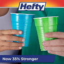 Hefty Everyday 16 oz Disposable Party Cups 16 fl oz 100 / Pack - Assorted Bright - Brand New