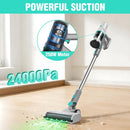 HAUSHOF COMMERCIAL CORDLESS VACUUM CLEANER WITH AUTO EMPTY STATION - WHITE - Like New