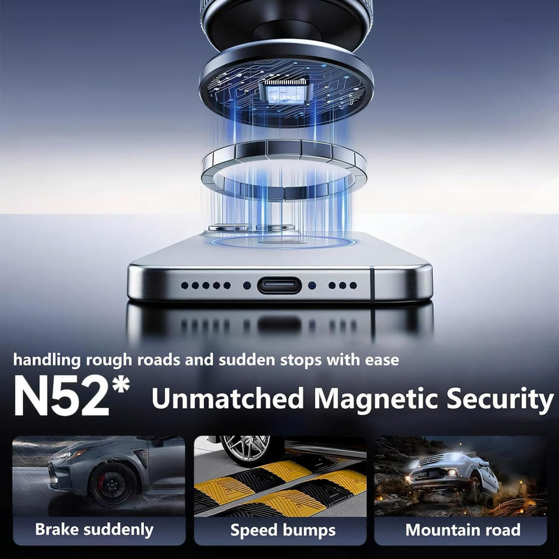 GENERIC K007 VACUUM SUCTION MAGNETIC BRACKET, K007 PHONE MOUNT SUCTION - BLACK - Like New