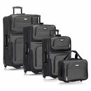 TRAVEL SELECT AMSTERDAM SOFTSIDE EXPANDABLE LUGGAGE WITH ROLLING WHEELS GRAY - Like New