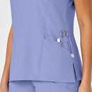 Wink W123 Women's Mock Wrap Scrub Top - B00W9S8LKW - Ceil Blue - 5X-Large - Brand New
