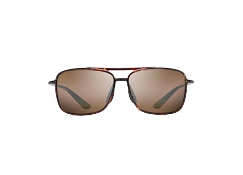 MAUI JIM MEN'S AND WOMEN'S KAUPO GAP POLARIZED AVIATOR - TORTOISE/HCL BRONZE - Like New