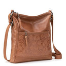 The Sak Womens Iris Crossbody Leather Purse Zipper Pockets B0B2QDMFL4 -Brown - Brand New