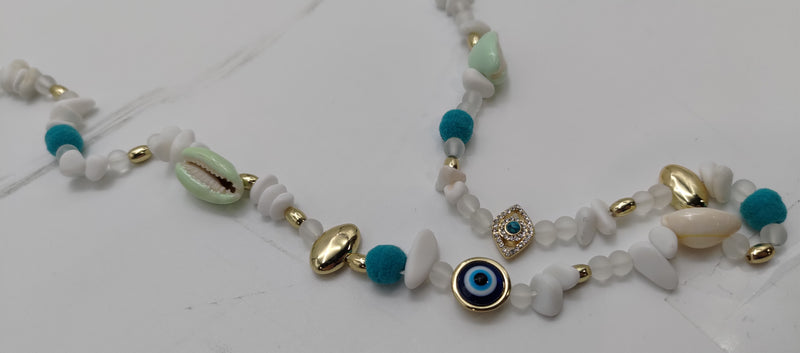 REBECCA MINKOFF ZOE LONG STRAND NECKLACE - TURQUOISE - Brand New