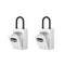 FAYLEEKO PORTABLE KEY LOCK BOX, UPGRADE CLEARLY VISIBLE NUMBERS - WHITE - Like New