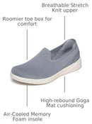 139216 SKECHERS WOMEN'S FLEX ADAPT JULIETTE WOMEN 9 SLATE - Brand New