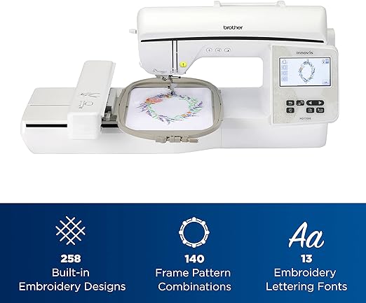 Brother Inno-vis NQ1700E Embroidery Machine BES Blue Software - WHITE - Like New