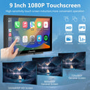 CARPURIDE 9" IPS TOUCH SCREEN BLUETOOTH WIRELESS APPLE CARPLAY/ANDROID - BLACK - Like New