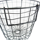 DII Metal Wire Utility Storage Bin Small Round 12x12x10" B01CH7TMAW - Black - Brand New
