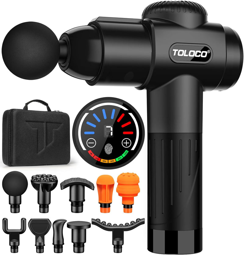 TOLOCO Muscle Massage Gun Deep Tissue - Black - Scratch & Dent