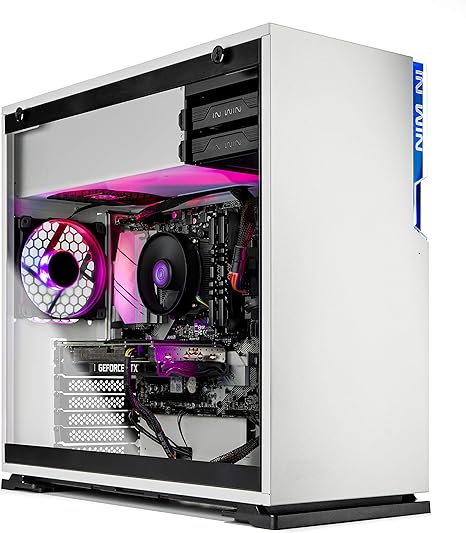 Skytech Shiva Gaming PC Desktop Ryzen 5 5600X 16GB 1TB SSD RTX 3060 Ti - White Like New