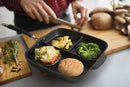 MasterPan Non-Stick 3 Section Meal Skillet 11" B01M0VUIRD - Black - Brand New