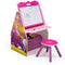 DELTA CHILDREN ACTIVITY CENTER DESK STOOL TOY ORGANIZER DISNEY PRINCESS PINK - Like New