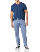 AMAZON ESSENTIALS MEN'S RINGER T-SHIRT LARGE TALL - INDIGO RUST - Brand New