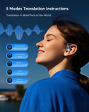 GENERIC AI TRANSLATION EARBUDS - BLACK/SILVER - Like New