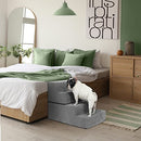 Sturdy Detachable 4-Step Memory Foam Dog Stairs, B0BL74P5W5-NEW - Brand New