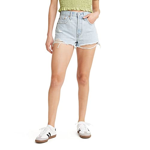 563270245 Levi's Women's Premium 501 Original Shorts, Light Indigo, Size 29 - Brand New