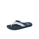 CJ7814 REEF MEN'S TWINPIN BEACH FLIP FLOPS SIZE: MEN 13 GREY/NAVY - Brand New