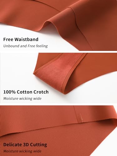 7-Pack Seamless underwear Thongs for Women, No Show Breathable Ladies Thongs - Brand New