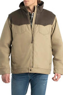 8040 Legendary Whitetails Men's Stockyards Bozeman Canvas Western Coat XL Khaki - Brand New