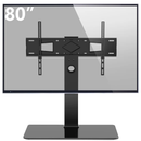 YL HTA UT5001 SWIVEL TABLETOP TV STAND WITH GLASS BASE FOR 40" - 80" TVS - Like New