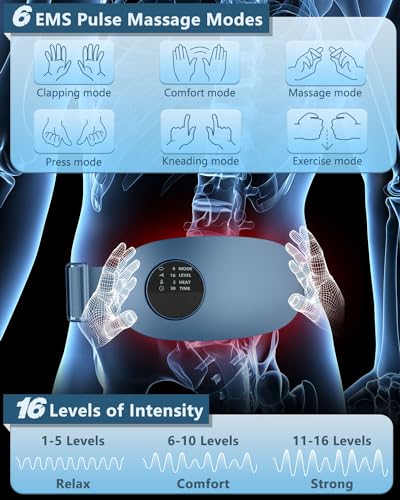 Back Massager with Heat,Portable Cordless Heating Pad for Back Pain Relief - Like New