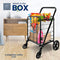 SereneLife Folding Grocery Utility Shopping Cart with 360 Rolling Swivel Wheels - Like New