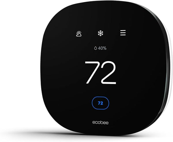 Ecobee3 Lite Programmable Smart Thermostat Alexa Google EB-STATE3LT-02 - Black Like New
