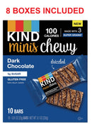 For Parts: 8 Packs of Kind 27896 Minis Chewy, Dark Chocolate, 10/Pack EXPIRE DEC 2022