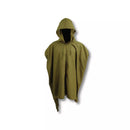 MCGUIRE GERMAN STYLE PONCHO HOODED HEAVY WEIGHT COTTON - ONE SIZE - OLIVE DRAB - Like New