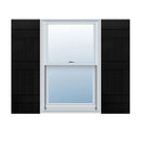 B00D0E72X6 VINYL EXTERIOR SHUTTERS BOARD-N-BATTEN JOINED 002-BLACK - NEW - Brand New