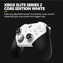 XBOX ELITE SERIES 2 CORE WIRELESS GAMING CONTROLLER WHITE SERIES X|S ONE - WHITE - Like New