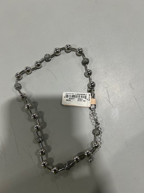 REBECCA MINKOFF SILVER RHODIUM BRACELET - SILVER - Brand New