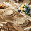 13.8'' Round Woven Placemats Set of 12 Boho Rattan Chargers - X004AVIO27 - Brand New