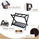 Casual Home Luggage Rack with Shelf, Natural - Like New