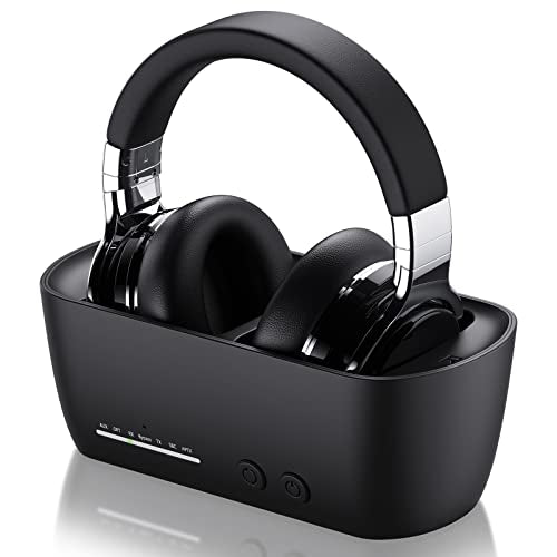 VONAURAL WIRELESS HEADPHONE FOR TV WATCHING WITH BLUETOOTH 5.0 - BLACK Like New