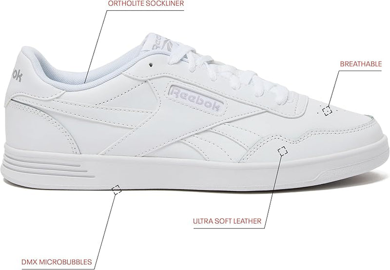 REEBOK UNISEX ADULT COURT ADVANCE SIZE 11 - FOOTWEAR WHITE/ COLD GRAY 2/ WHITE - Brand New
