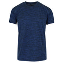 GALAXY BY HARVIC MENS MOISTURE WICKING WRINKLE FREE TEE - SIZE 2XL - MARLED NAVY - Brand New