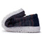 110352632 HEY DUDE MEN'S WALLY SOX - SIZE: MEN 9 - BLUE ORANGE - Brand New