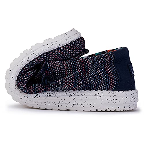 110352632 HEY DUDE MEN'S WALLY SOX - SIZE: MEN 9 - BLUE ORANGE - Brand New
