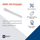 Lithonia Lighting 2ft Light Fixture LED Strip 120V 4000K Cool White Light - Brand New