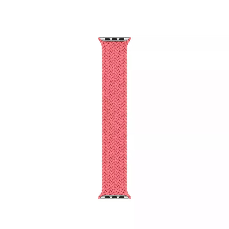 APPLE WATCH BRAIDED SOLO LOOP 44MM - PINK PUNCH - SIZE 8 - PINK - Brand New