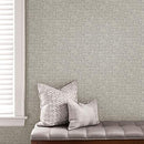 NuWallpaper Poplin Texture Peel and Stick Wallpaper Grey 20.5" x 18' - Brand New